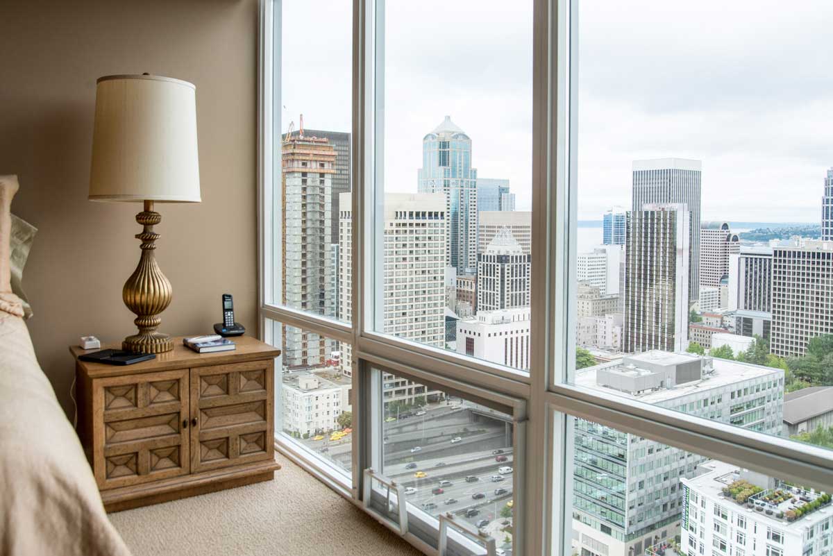 Seattle apartment with views of downtown